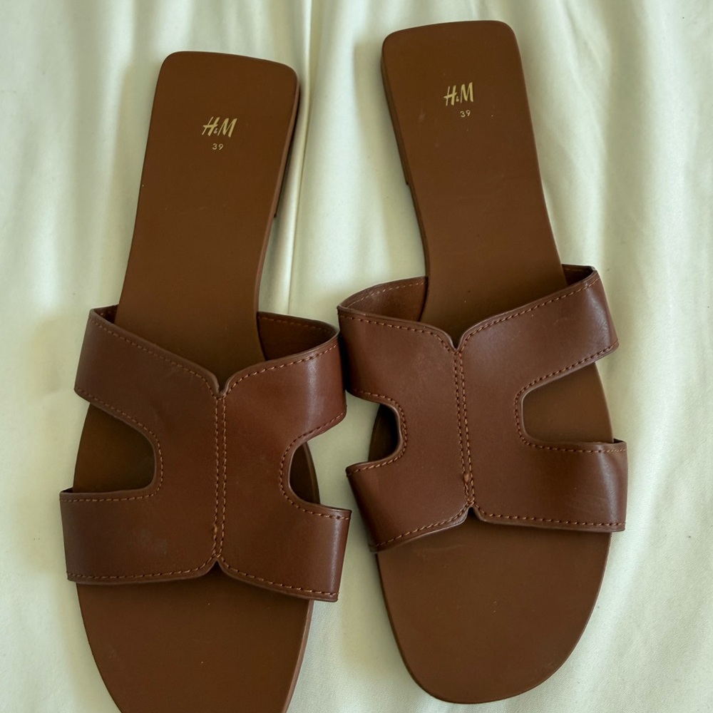 H&M Tan Women's Slide Sandals